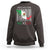 Mexican Pride Sweatshirt Hecho En Mexico Flag Barcode - Wonder Print Shop