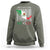 Mexican Pride Sweatshirt Hecho En Mexico Flag Barcode - Wonder Print Shop