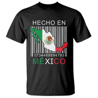 Mexican Pride T Shirt Hecho En Mexico Flag Barcode - Wonder Print Shop