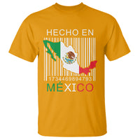 Mexican Pride T Shirt Hecho En Mexico Flag Barcode - Wonder Print Shop