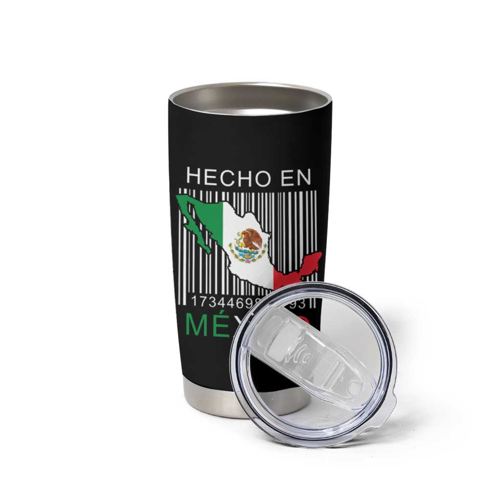 Mexican Pride Tumbler Cup Hecho En Mexico Flag Barcode