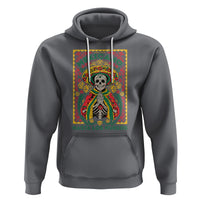 Mexican Pride Hoodie Mexicano Hasta Los Huesos Skeleton Sombrero - Wonder Print Shop