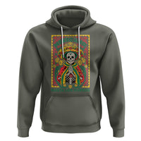 Mexican Pride Hoodie Mexicano Hasta Los Huesos Skeleton Sombrero - Wonder Print Shop