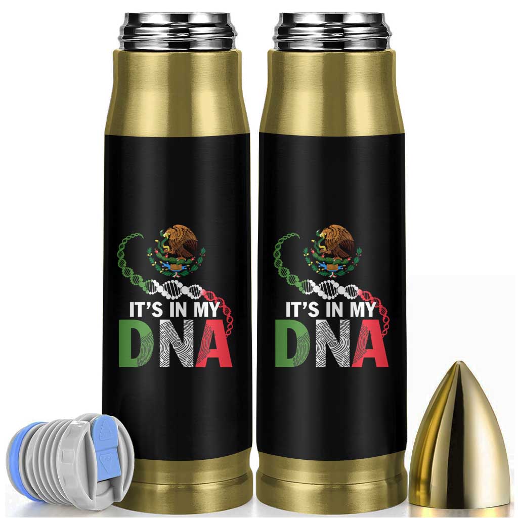 Mexican Pride Bullet Tumbler It's In My DNA Mexico Flag Proud Hispanic