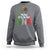 Mexican Pride Sweatshirt It's In My DNA Mexico Flag Proud Hispanic - Wonder Print Shop