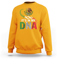 Mexican Pride Sweatshirt It's In My DNA Mexico Flag Proud Hispanic - Wonder Print Shop