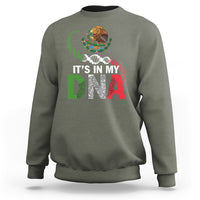 Mexican Pride Sweatshirt It's In My DNA Mexico Flag Proud Hispanic - Wonder Print Shop