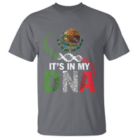 Mexican Pride T Shirt It's In My DNA Mexico Flag Proud Hispanic - Wonder Print Shop