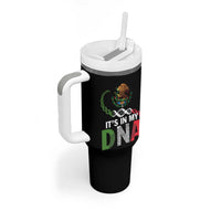 Mexican Pride Tumbler With Handle It's In My DNA Mexico Flag Proud Hispanic