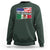 Mexican American Sweatshirt Yes I'm Both Of Them USA Mexico Flag Hispanic - Wonder Print Shop