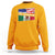 Mexican American Sweatshirt Yes I'm Both Of Them USA Mexico Flag Hispanic - Wonder Print Shop