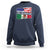 Mexican American Sweatshirt Yes I'm Both Of Them USA Mexico Flag Hispanic - Wonder Print Shop