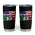 Mexican American Tumbler Cup Yes I'm Both Of Them USA Mexico Flag Hispanic