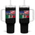 Mexican American Tumbler With Handle Yes I'm Both Of Them USA Mexico Flag Hispanic