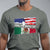 Mexican American T Shirt Yes I'm Both Of Them USA Mexico Flag Hispanic - Wonder Print Shop