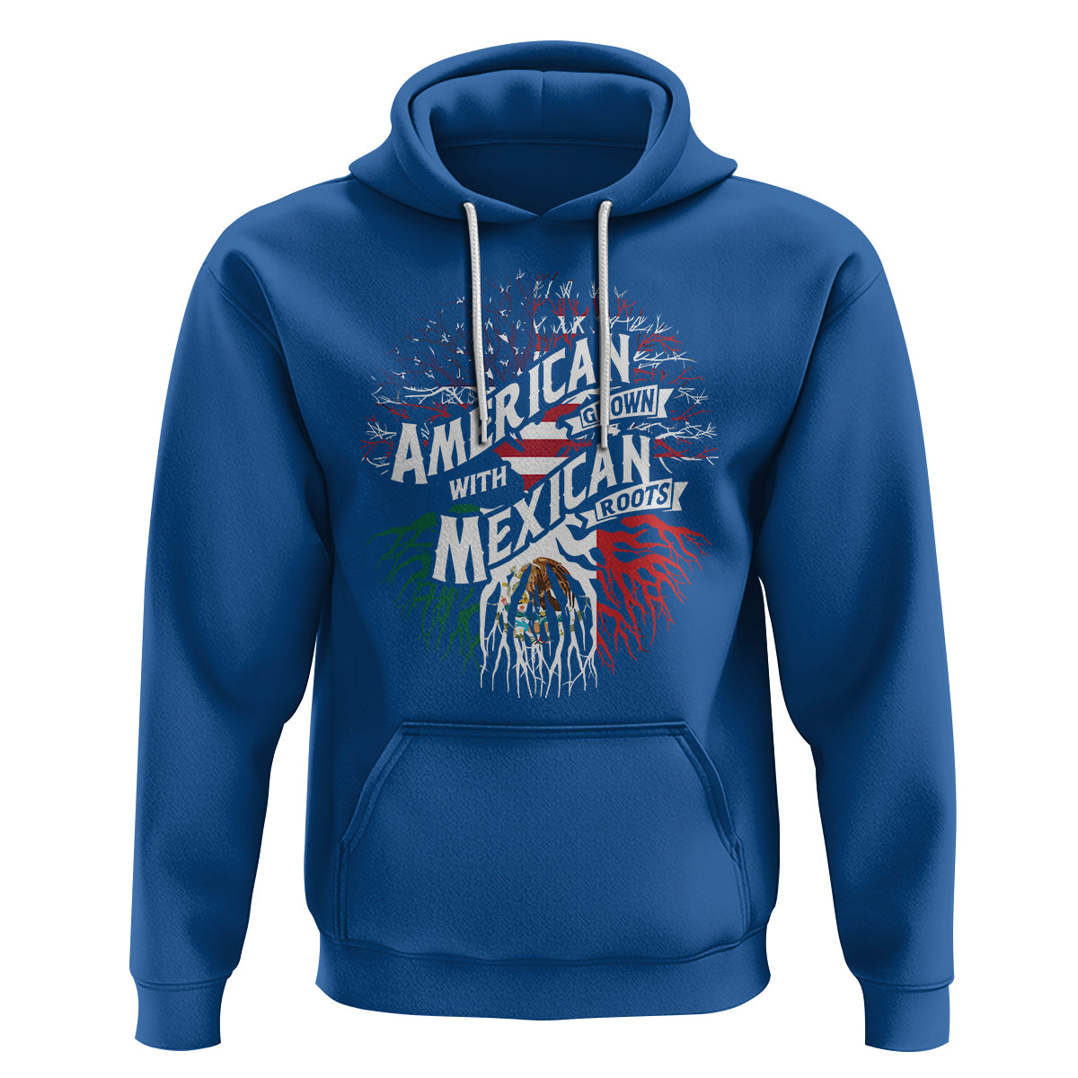 American Grown With Mexican Roots Hoodie - Wonder Print Shop