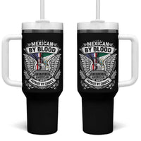 Mexican By Blood American By Birth Patriot By Choice Tumbler With Handle