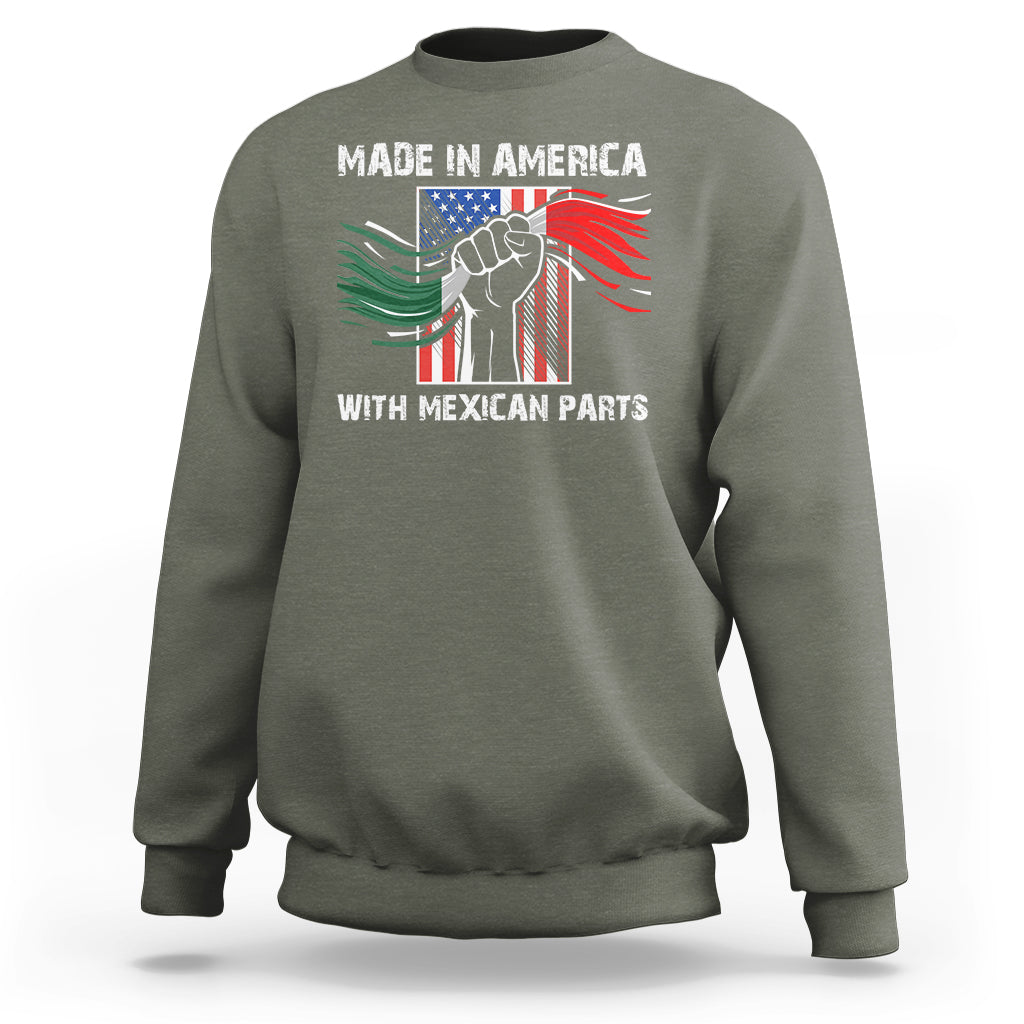 Made In America with Mexican Parts Sweatshirt - Wonder Print Shop