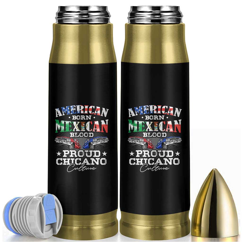 American Born Mexican Blood Proud Chicano Culture Lowrider Bullet Tumbler