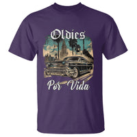 Oldies Por Vida Vintage Car Lowrider Mexican Chicano Chicana T Shirt - Wonder Print Shop