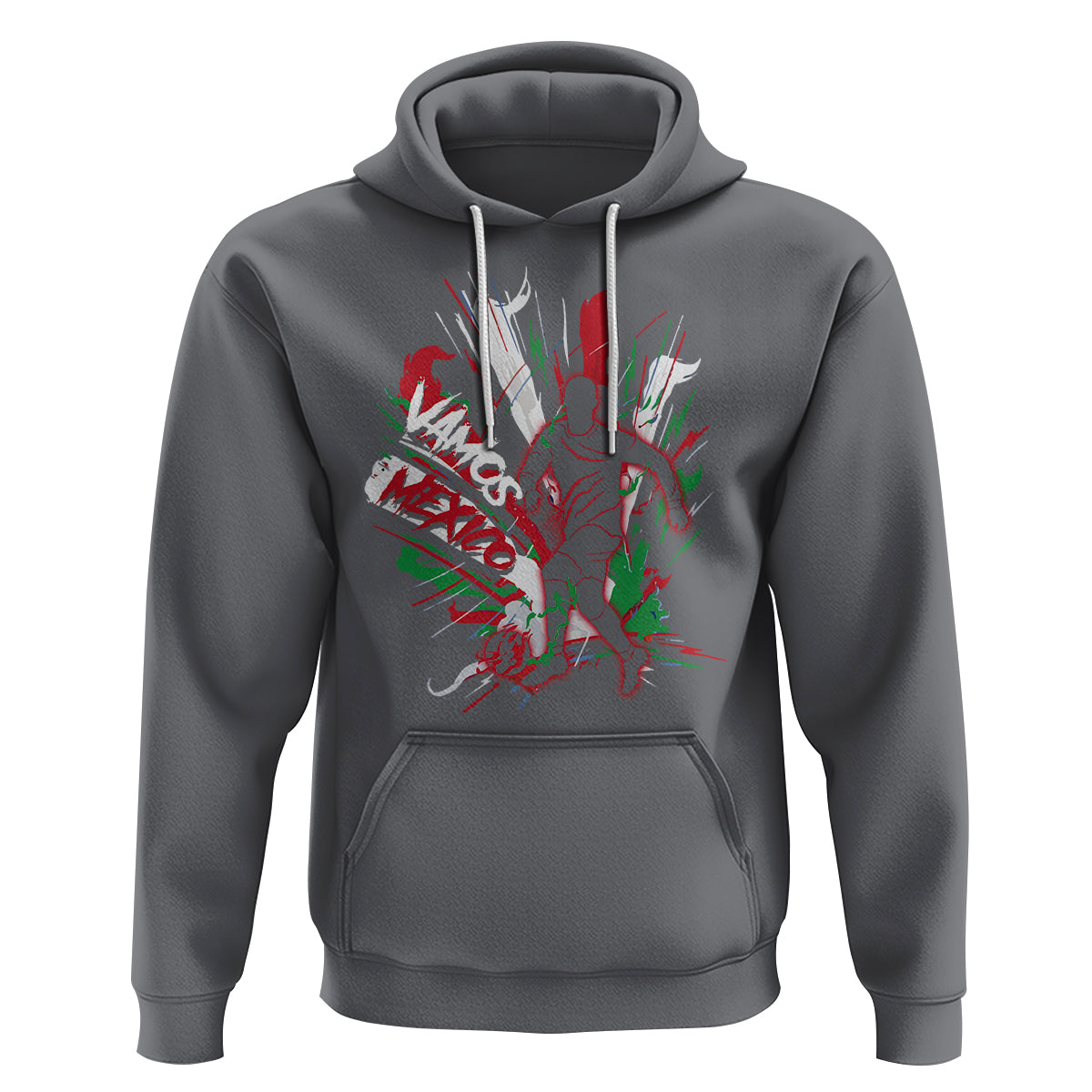 Mexican Soccer Fan Hoodie Vamos Mexico Football Fans - Wonder Print Shop