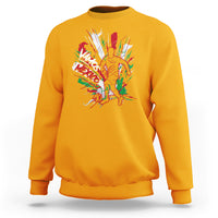 Mexican Soccer Fan Sweatshirt Vamos Mexico Football Fans - Wonder Print Shop