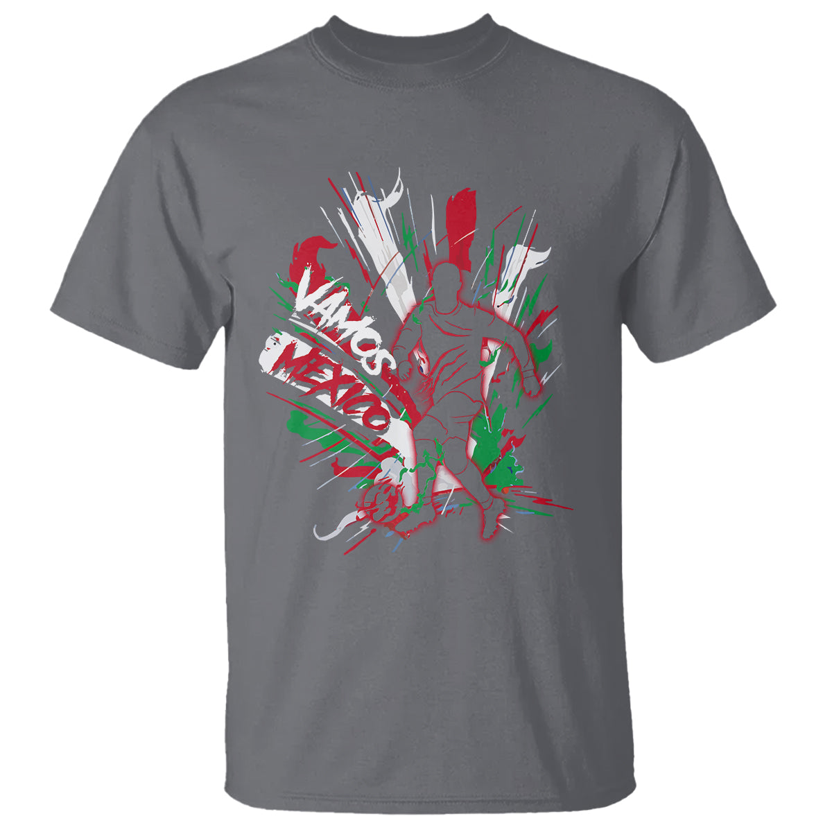 Mexican Soccer Fan T Shirt Vamos Mexico Football Fans - Wonder Print Shop