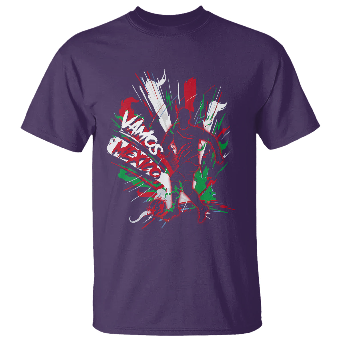 Mexican Soccer Fan T Shirt Vamos Mexico Football Fans - Wonder Print Shop