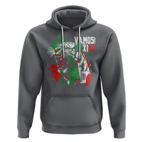 Mexican Soccer Fan Hoodie Vamos Mexico Flag Tiger - Wonder Print Shop