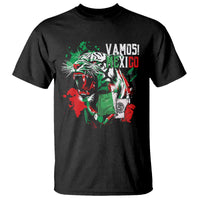 Mexican Soccer Fan T Shirt Vamos Mexico Flag Tiger - Wonder Print Shop