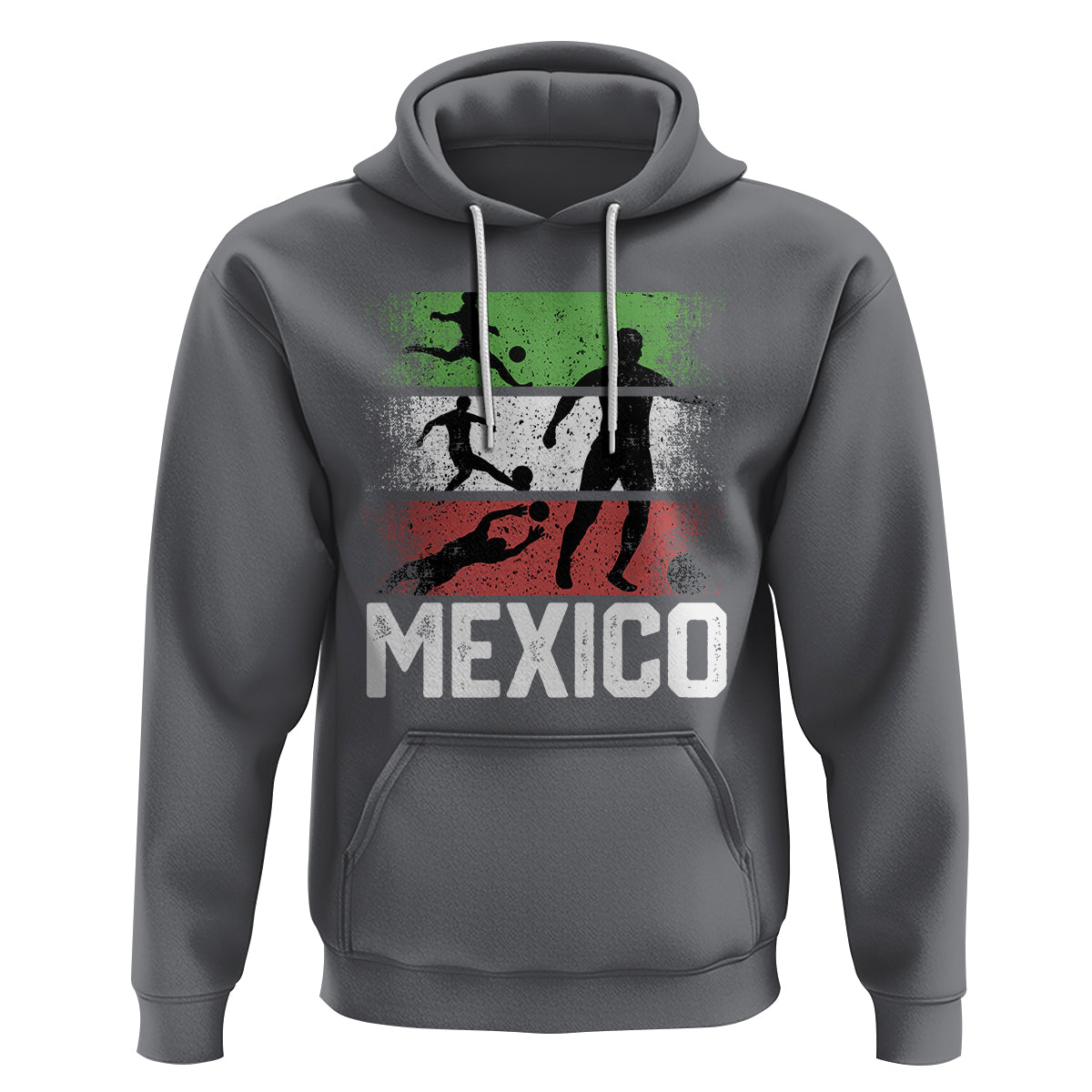 Mexican Soccer Fan Hoodie Mexico Flag Football Team - Wonder Print Shop