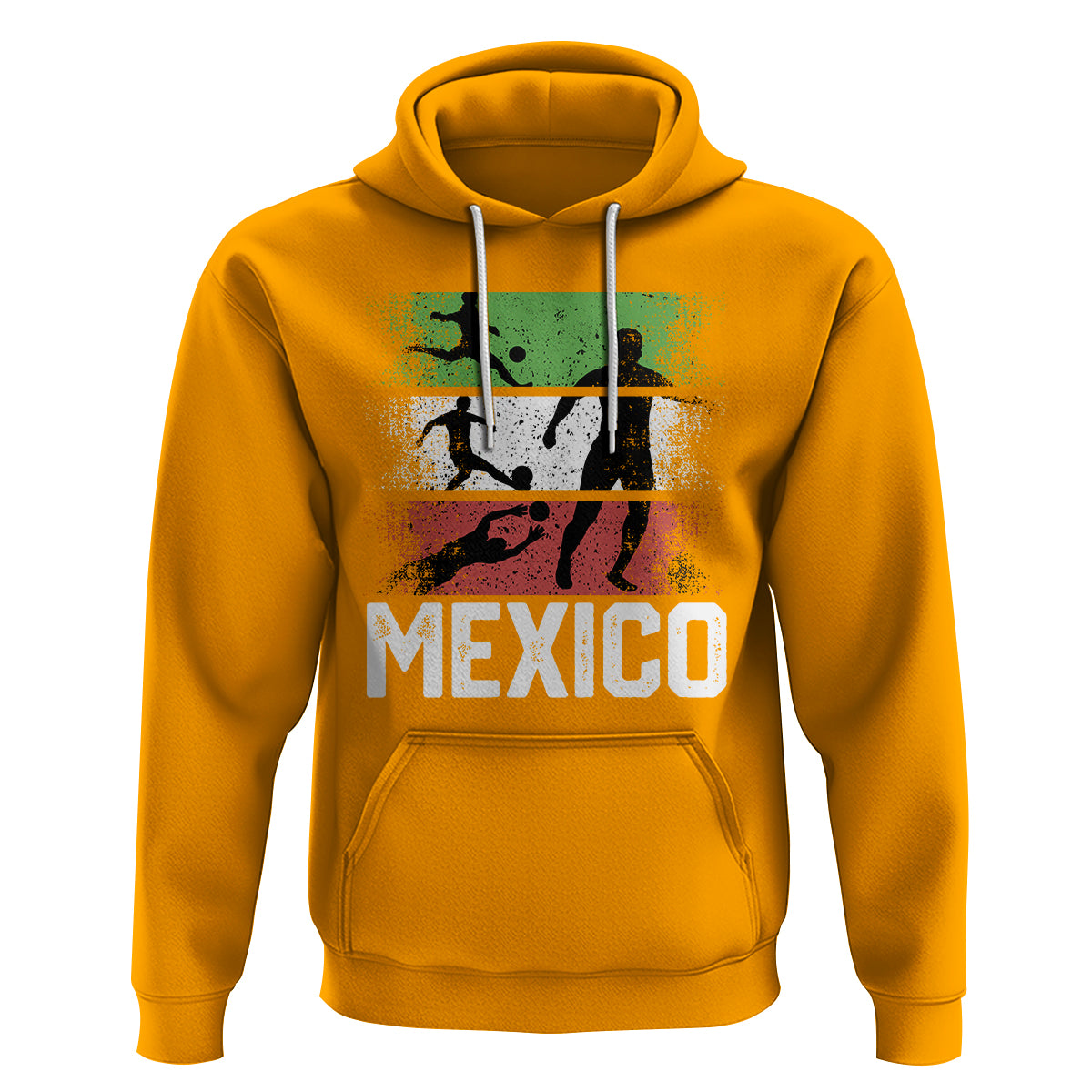 Mexican Soccer Fan Hoodie Mexico Flag Football Team - Wonder Print Shop