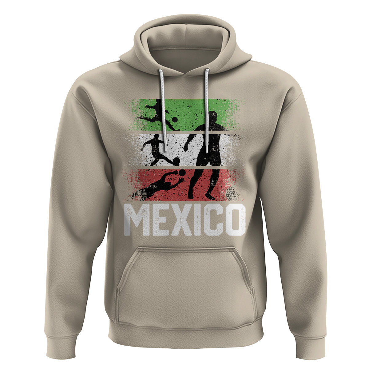 Mexican Soccer Fan Hoodie Mexico Flag Football Team - Wonder Print Shop