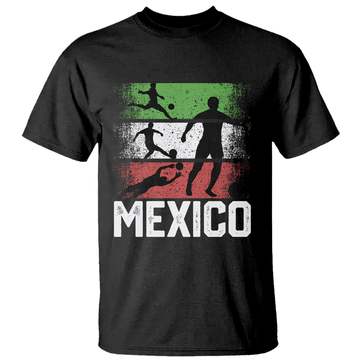 Mexican Soccer Fan T Shirt Mexico Flag Football Team - Wonder Print Shop