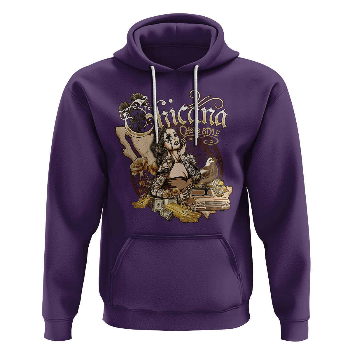 Chicana Mexico Cholo Mexican American Latina Hoodie - Wonder Print Shop