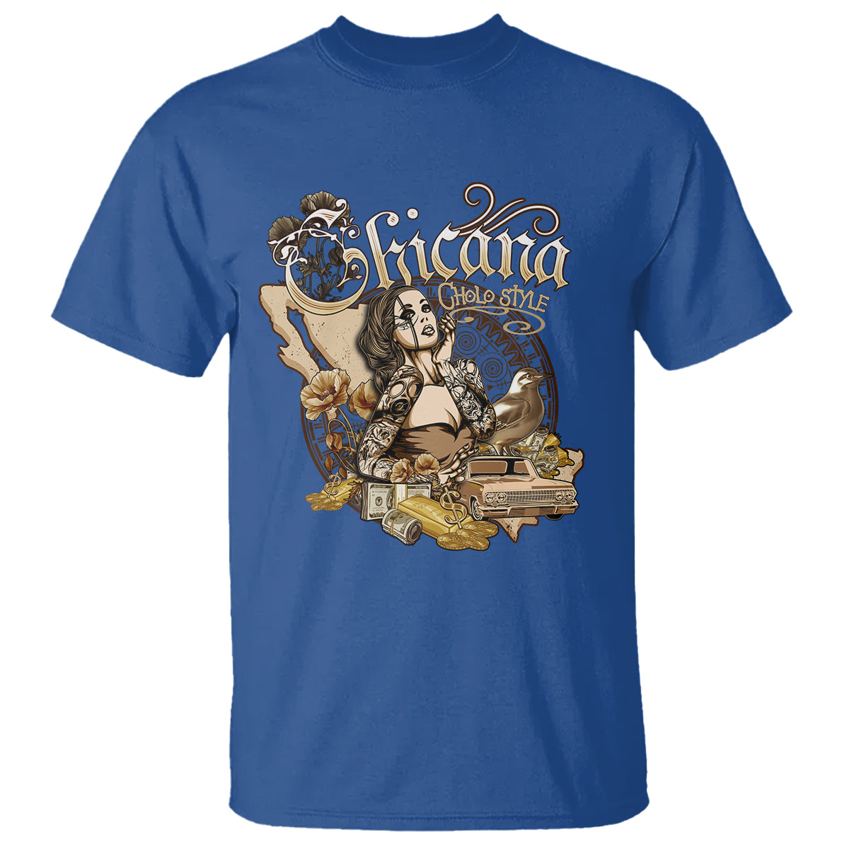 Chicana Mexico Cholo Mexican American Latina T Shirt - Wonder Print Shop