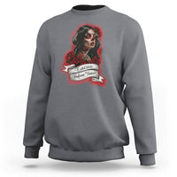 Tacos Before Vatos Chicana Chola Taco Lover Sweatshirt - Wonder Print Shop
