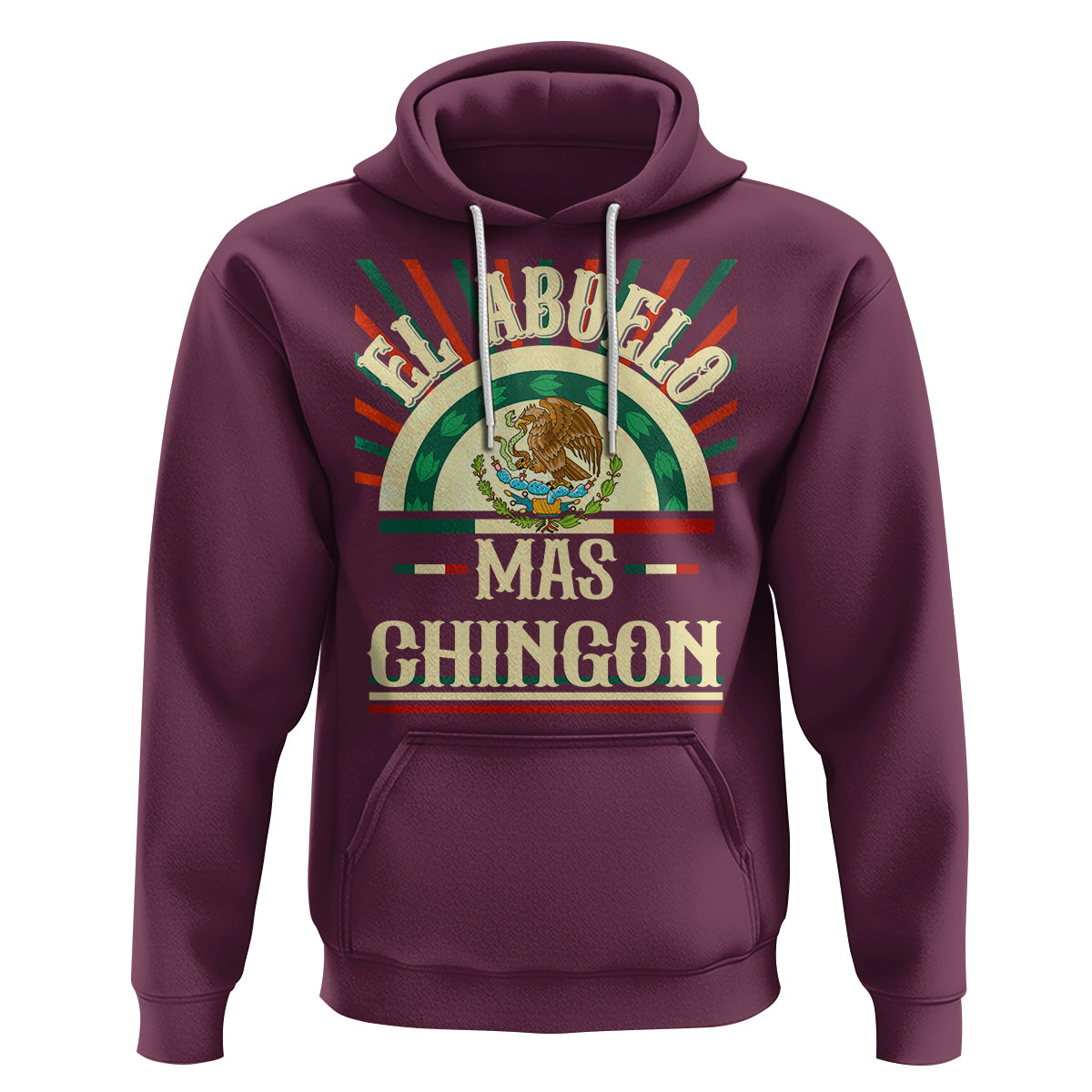 El Abuelo Mas Chingon Mexican Grandpa Mexico Father's Day Hoodie - Wonder Print Shop