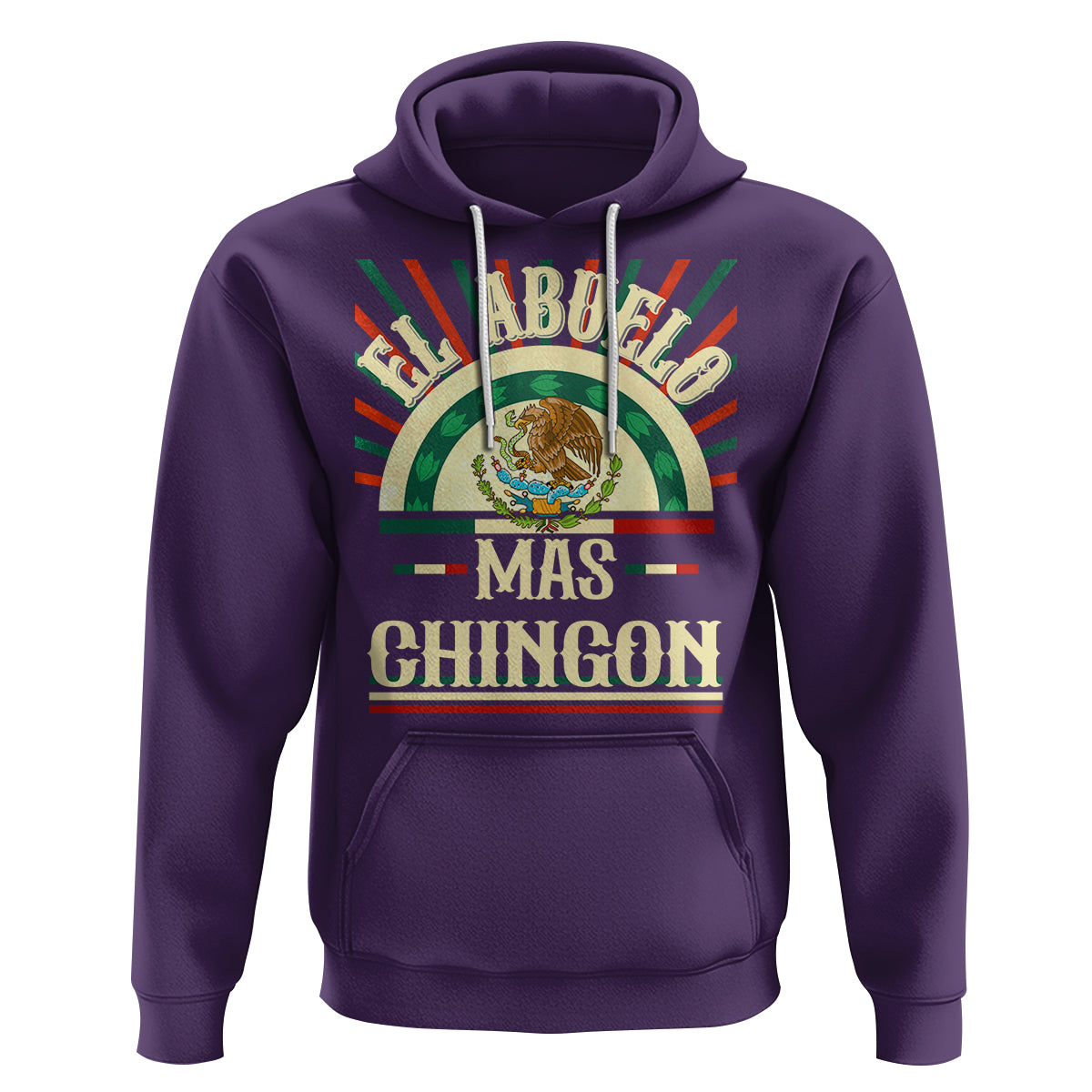 El Abuelo Mas Chingon Mexican Grandpa Mexico Father's Day Hoodie - Wonder Print Shop