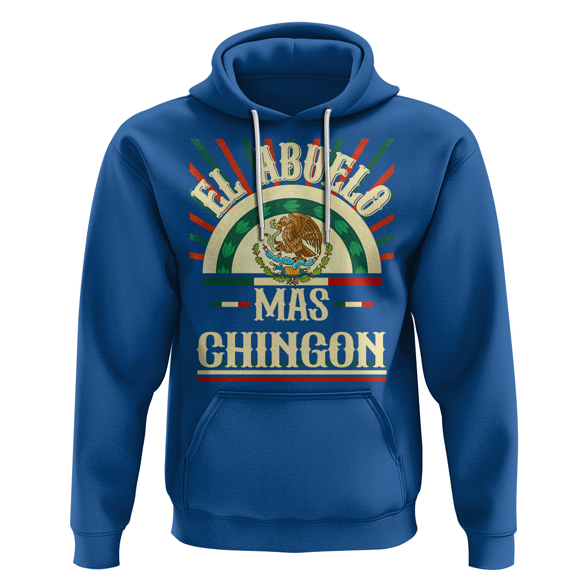 El Abuelo Mas Chingon Mexican Grandpa Mexico Father's Day Hoodie - Wonder Print Shop