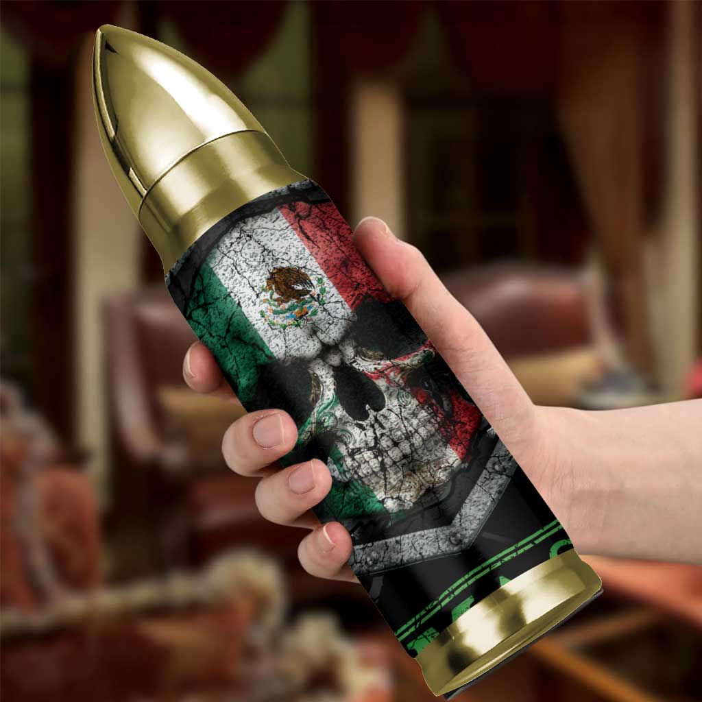 Mexican Dad Bullet Tumbler El Papa Mas Chingon Mexico Father's Day