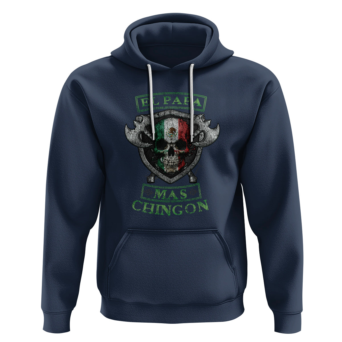 Mexican Dad Hoodie El Papa Mas Chingon Mexico Father's Day - Wonder Print Shop