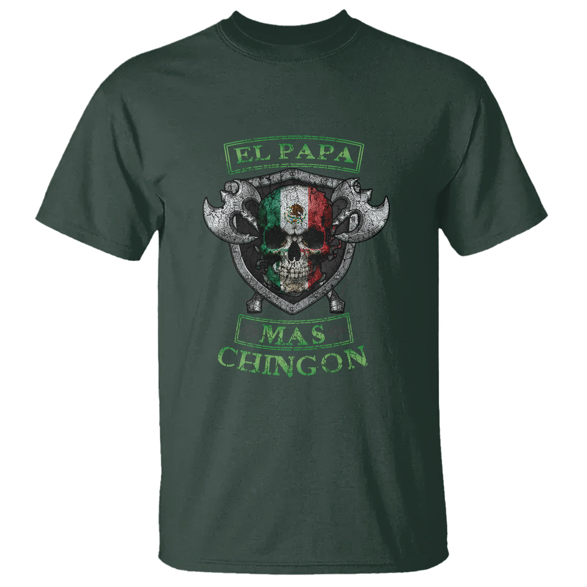 Mexican Dad T Shirt El Papa Mas Chingon Mexico Father's Day - Wonder Print Shop