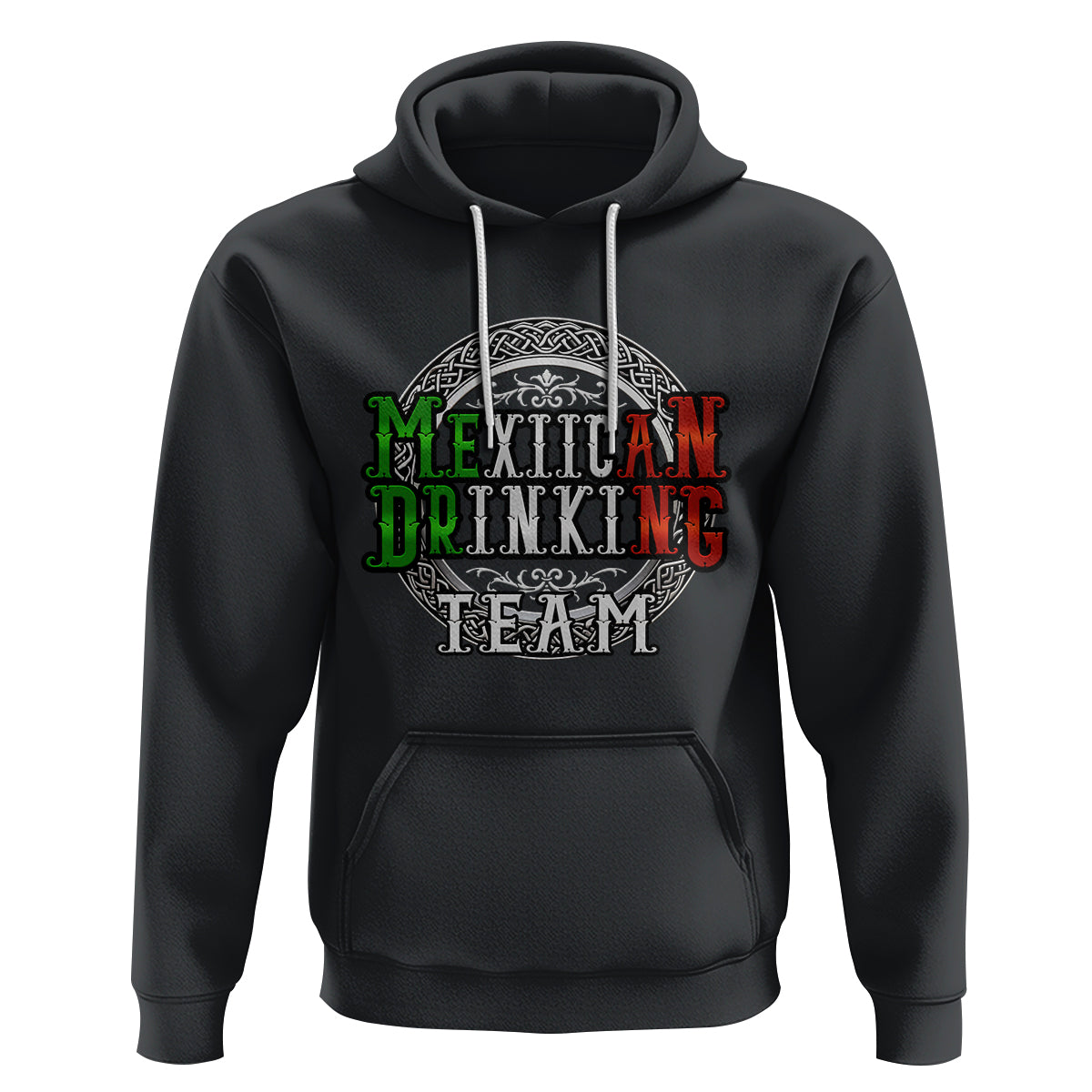 Mexican Drinking Team Hoodie Funny Mexico Flag Beer Party - Wonder Print Shop