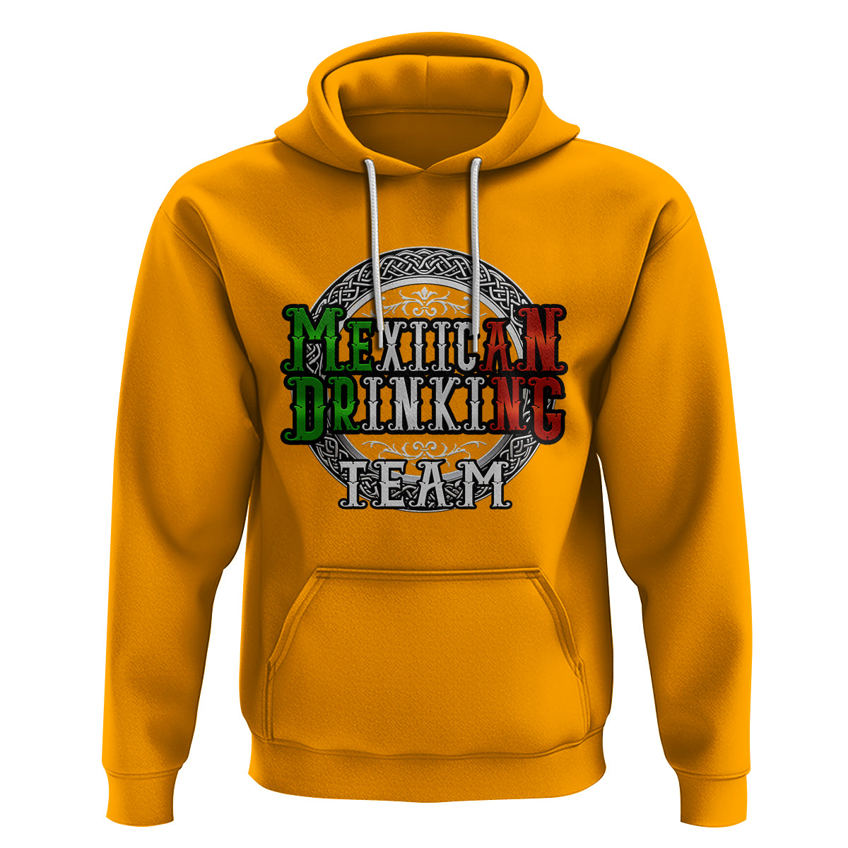 Mexican Drinking Team Hoodie Funny Mexico Flag Beer Party - Wonder Print Shop