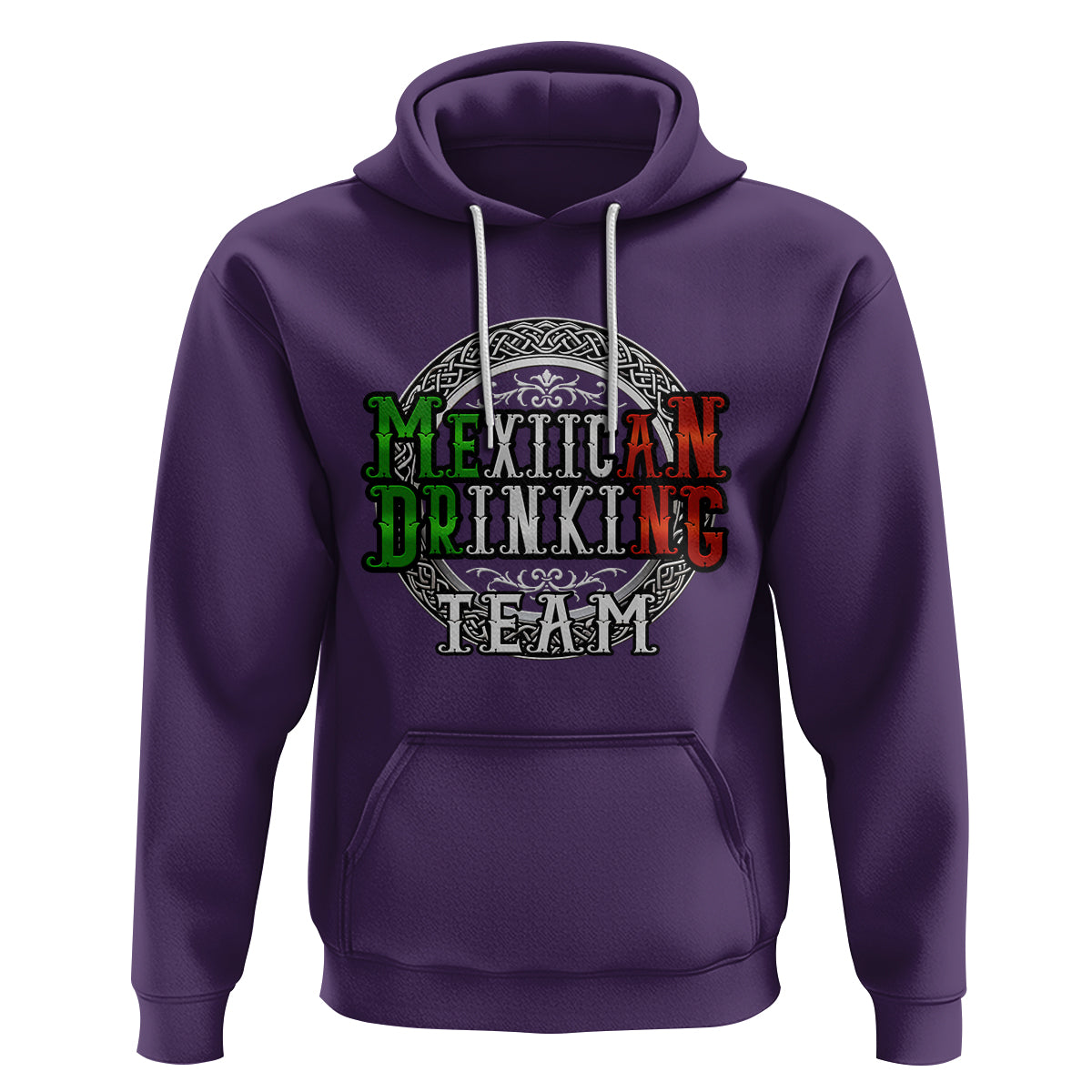 Mexican Drinking Team Hoodie Funny Mexico Flag Beer Party - Wonder Print Shop