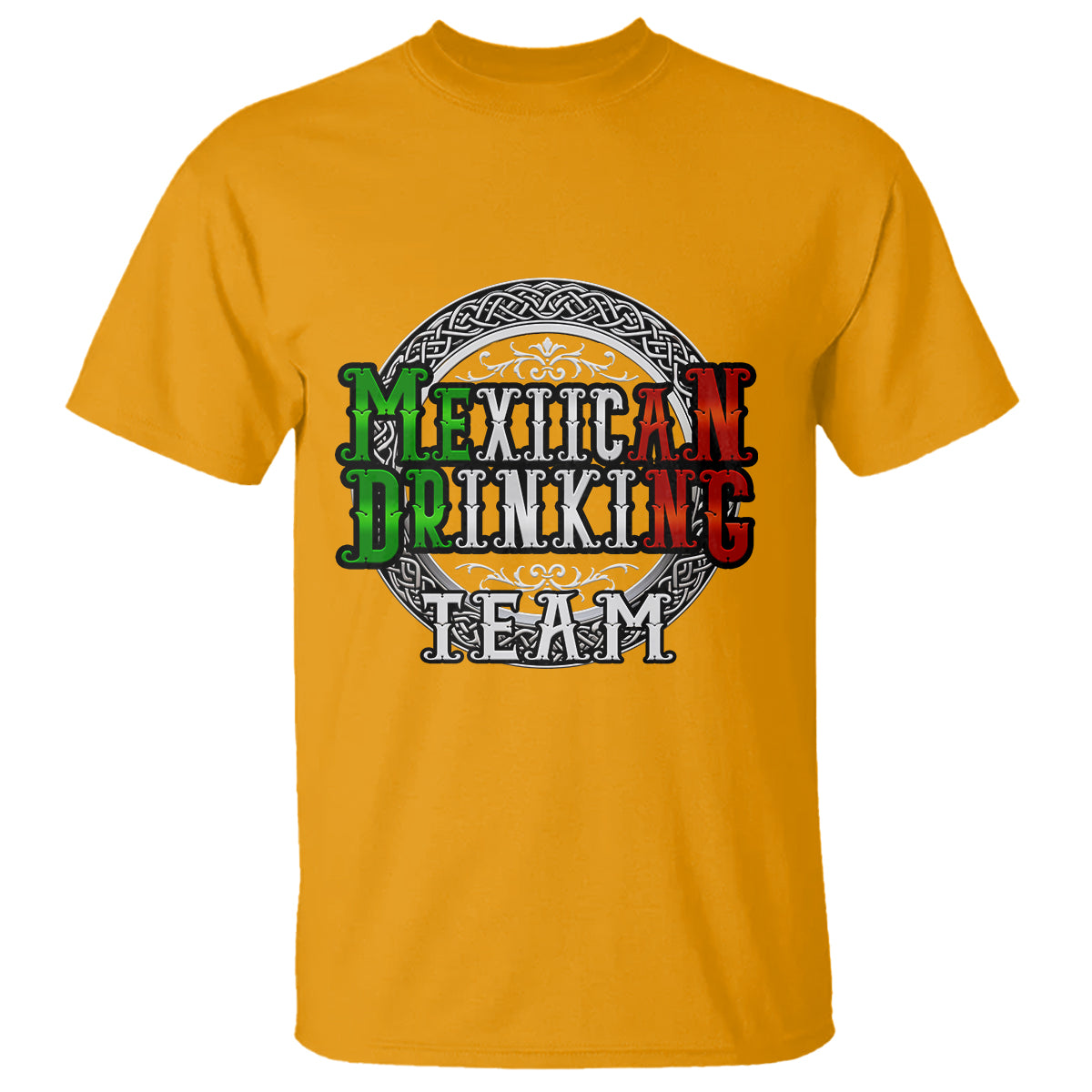 Mexican Drinking Team T Shirt Funny Mexico Flag Beer Party - Wonder Print Shop