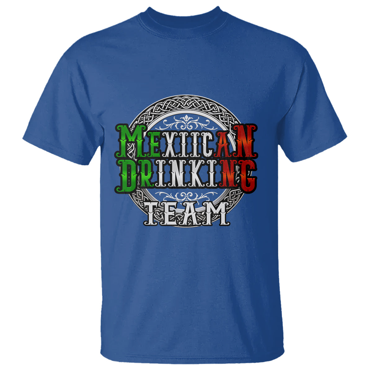 Mexican Drinking Team T Shirt Funny Mexico Flag Beer Party - Wonder Print Shop
