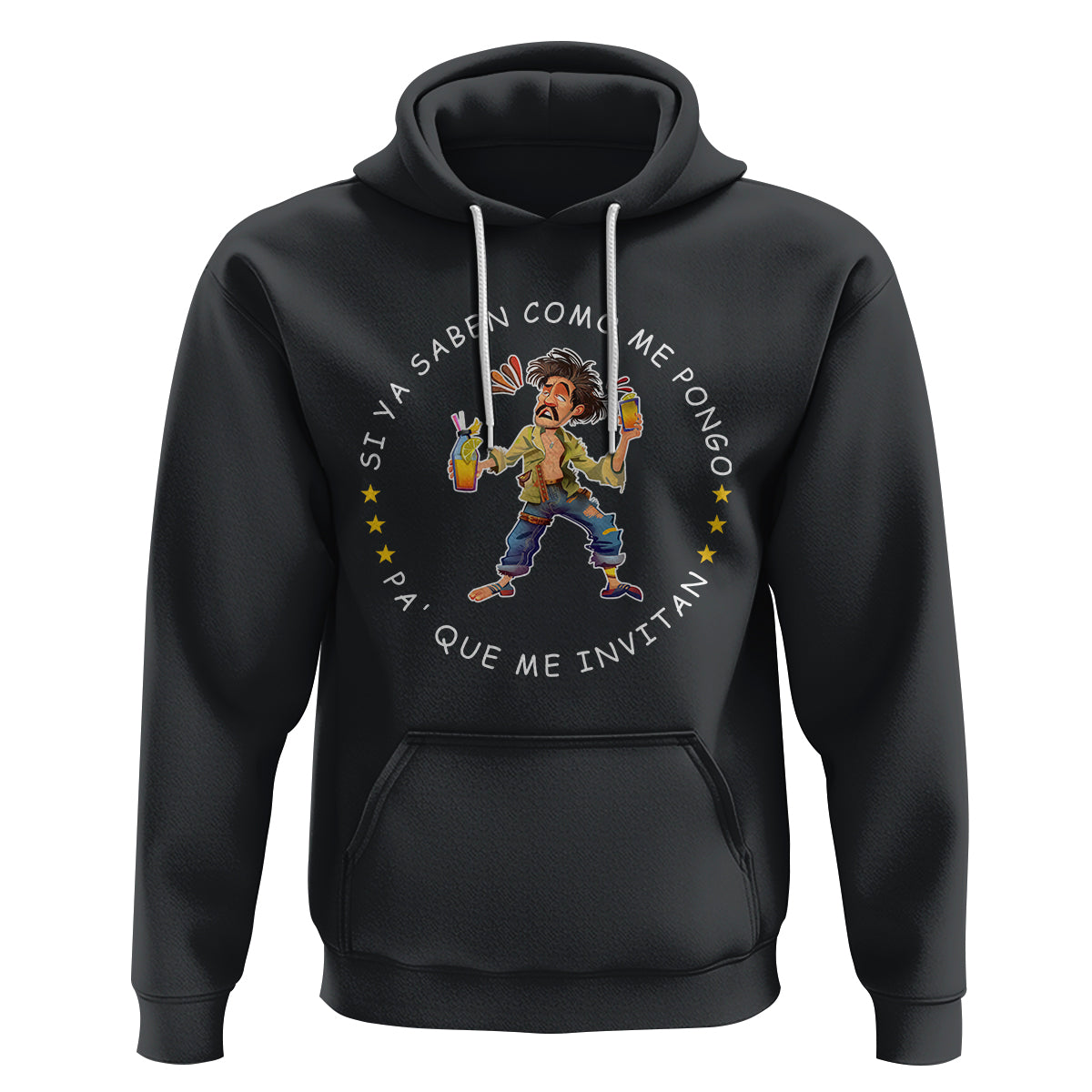 Funny Mexican Drinking Hoodie Si ya saben como me pongo pa' que me invitan Drunk Meme - Wonder Print Shop