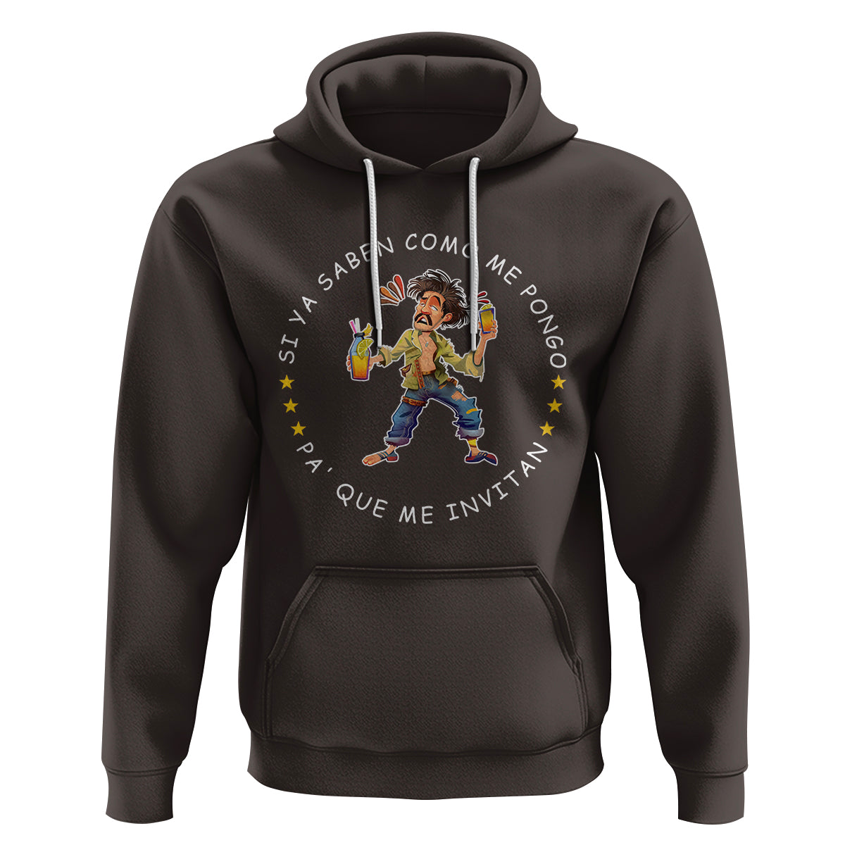 Funny Mexican Drinking Hoodie Si ya saben como me pongo pa' que me invitan Drunk Meme - Wonder Print Shop